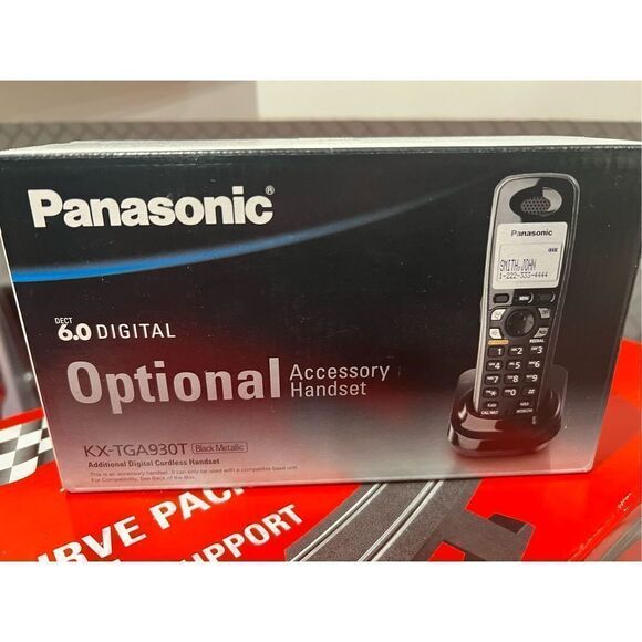 Panasonic KX-TGA930T Extra Handset for KX-TG9333T Cordless Phone, Black - Picture 1 of 4